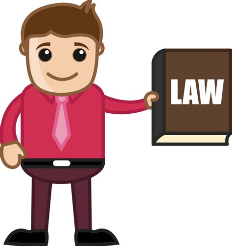 Showing Law Book - Know The Law - Business Cartoon Royalty-Free Stock ...