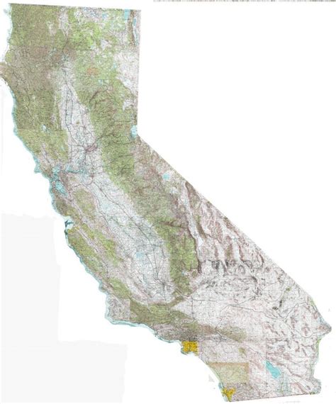 California Topographic Map | D1Softball - California Terrain Map | Printable Maps