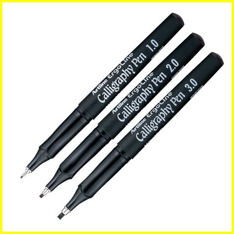 Artline Ergoline Calligraphy Fountain Pen Set - Pack of 3 (Black) - Buy ...