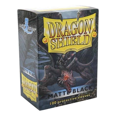 Dragon Shield – Matte Black (100) | Piri Piri Games