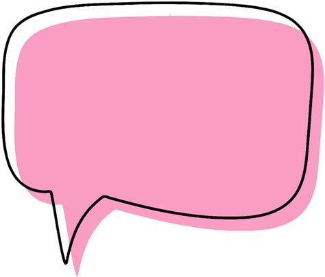 Download High Quality speech bubble transparent pink Transparent PNG ...