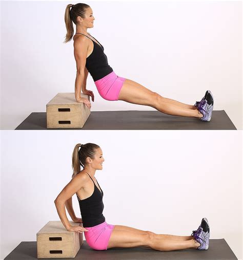 Elevated Triceps Dips | 17 Quiet, At-Home Cardio Exercises That Trainers Recommend | POPSUGAR ...