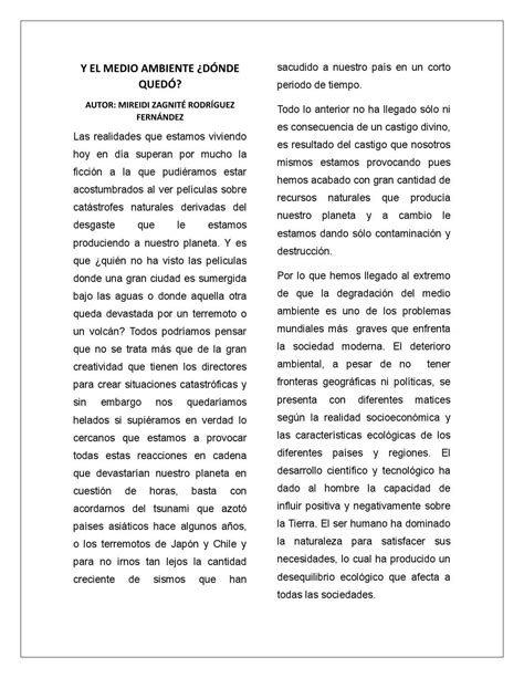 Articulo de opinion by zagnite rodriguez - Issuu