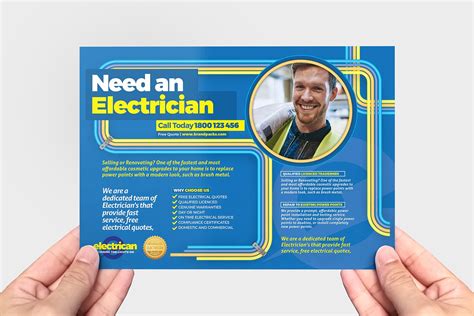 Electrician Flyer Template in PSD, Ai & Vector - BrandPacks