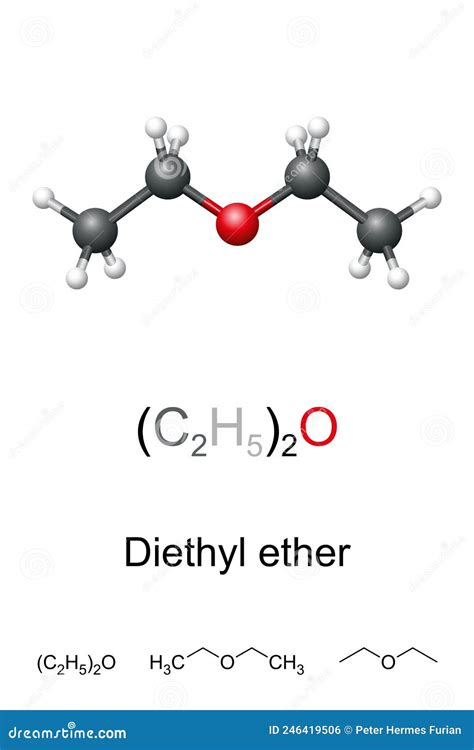 Diethyl Ether Molecule Isolated On Grey Royalty-Free Stock Image | CartoonDealer.com #49499032