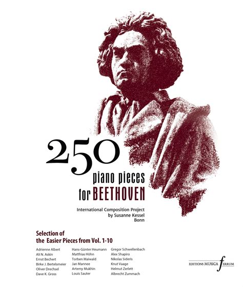 250 piano pieces for Beethoven "Selection of Easier Pieces" - Musica Ferrum