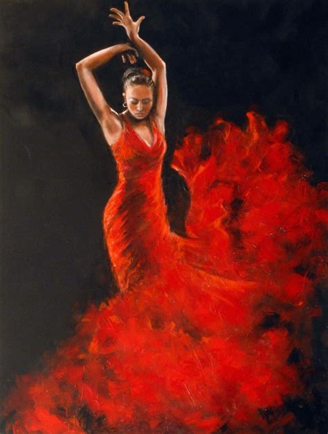 Flamenco Dancer Painting, Art Painting, Belly Dancing Classes, Spanish ...