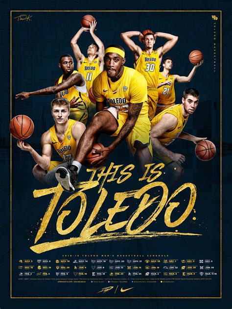 2018-19 Toledo Basketball Poster :: Behance