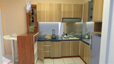Kitchen set minimalis perumahan desain premium | alzainterior.com