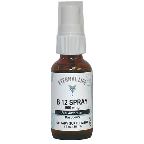 Vitamin B12 sublingual, spray - 500 mcg per spray 177 per bottle