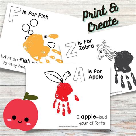 Alphabet Printable Handprint Art Templates - Alphabet Handprint ART PD – Homemade Heather Shop