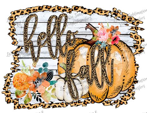 Hello Fall Sublimation Designs Autumn - 132+ Popular SVG File