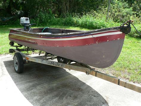 ALUMINUM JON BOAT 11.5 Feet W/ NISSAN OUTBOARD MOTOR PLUS TRAILER-3 BENCH SEATS for sale for ...