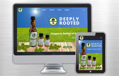 Deeply Rooted Inc. Website - Jenkins Creative Designs