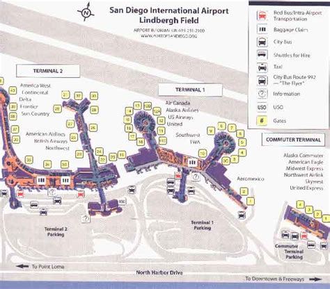 San Diego Airport Map Rental Car - Chicago Map