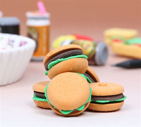 Pack of 6 Creative Food Erasers Student's Rubber - Etsy