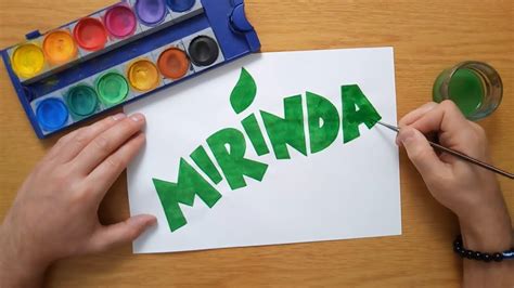 How to draw the Mirinda logo - YouTube