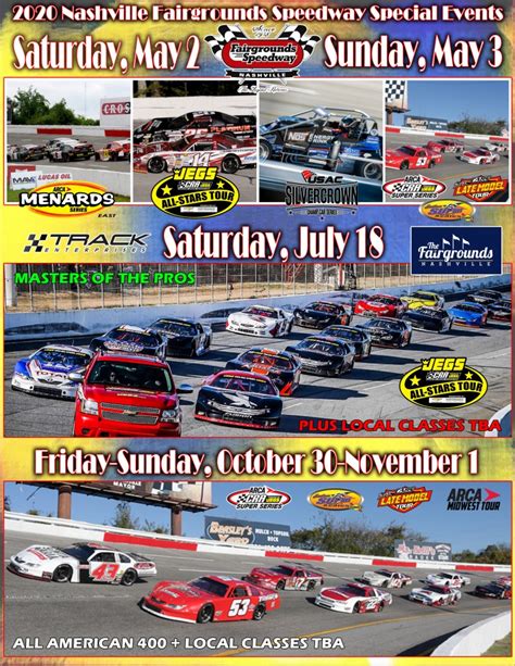 Schedule – Nashville Fairgrounds Speedway