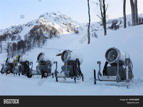 Five Snowmakers On Image & Photo (Free Trial) | Bigstock