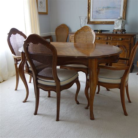 Drexel French Provincial Style Dining Table and Six Chairs | EBTH