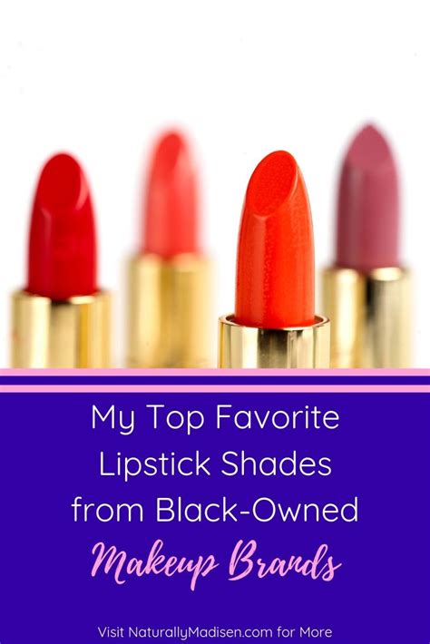 The Best Black-Owned Lipsticks for Women of Color | Black owned makeup ...