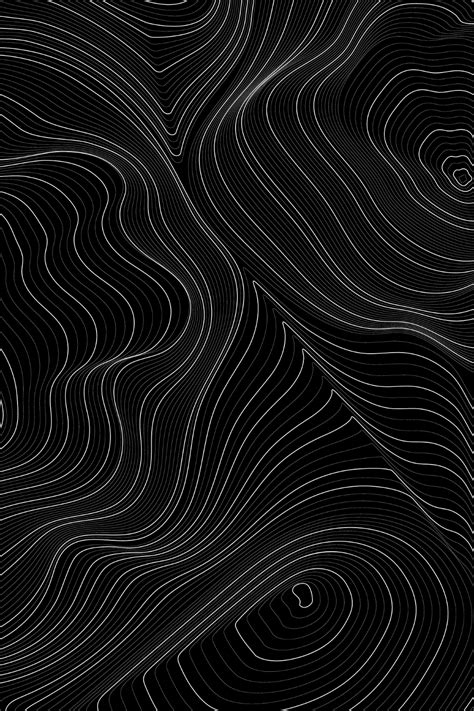 Gray topographic pattern on a black | Free Photo - rawpixel | Texture graphic design, Graphic ...