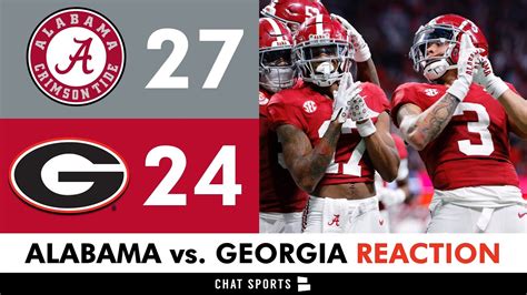 Alabama Football INSTANT Reaction To 27-24 WIN vs. Georgia In The 2023 ...