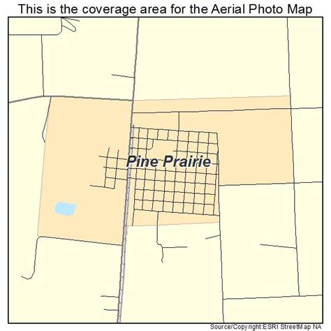 Aerial Photography Map of Pine Prairie, LA Louisiana