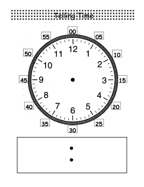 Blank Clock Worksheet to Print | Activity Shelter | Clock worksheets ...