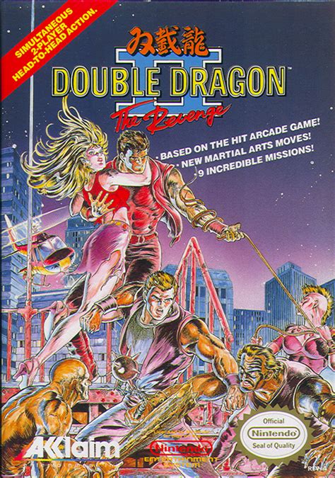 Double Dragon II: The Revenge (1989) NES box cover art - MobyGames