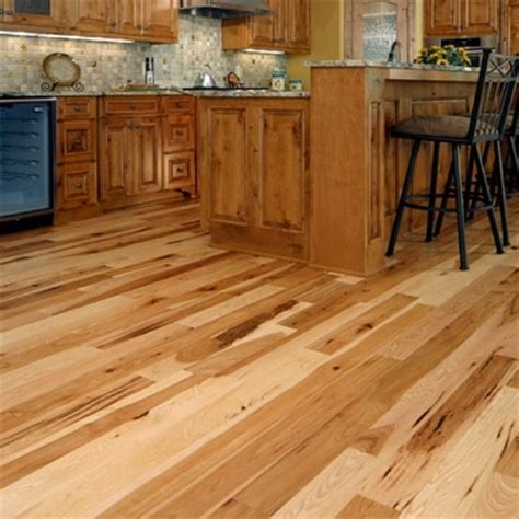 Discount 5" x 3/4" Hickory Character Natural Prefinished Solid Hardwood ...