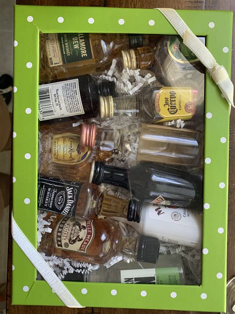 Liquor Gift Box | Liquor gifts, Liquor gift boxes, Mini alcohol bottles gifts