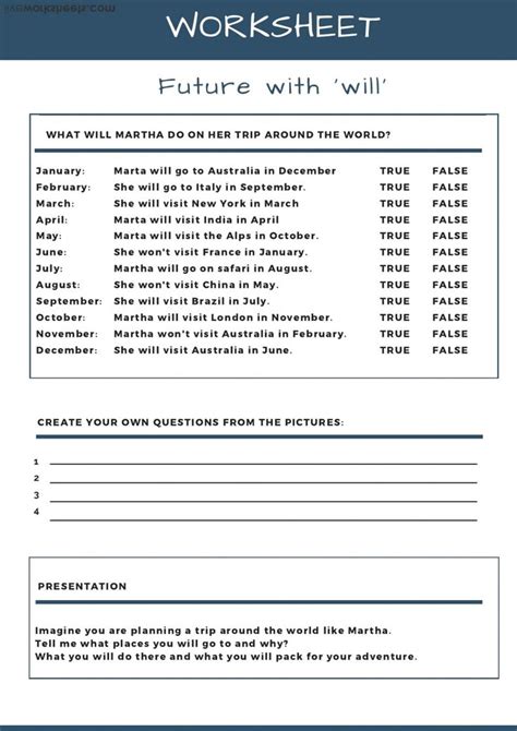 Tenses - Future with Will - Interactive worksheet | Worksheets ...