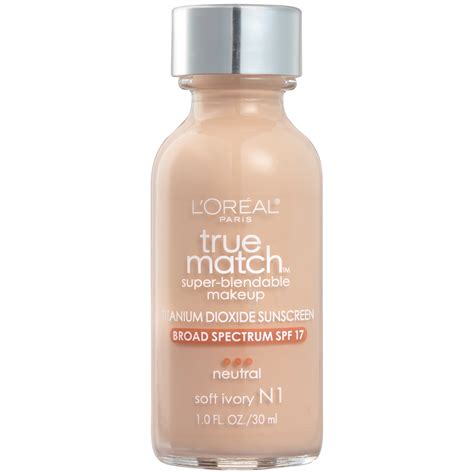 L'Oreal Paris True Match Super-Blendable Liquid Foundation, Soft Ivory ...