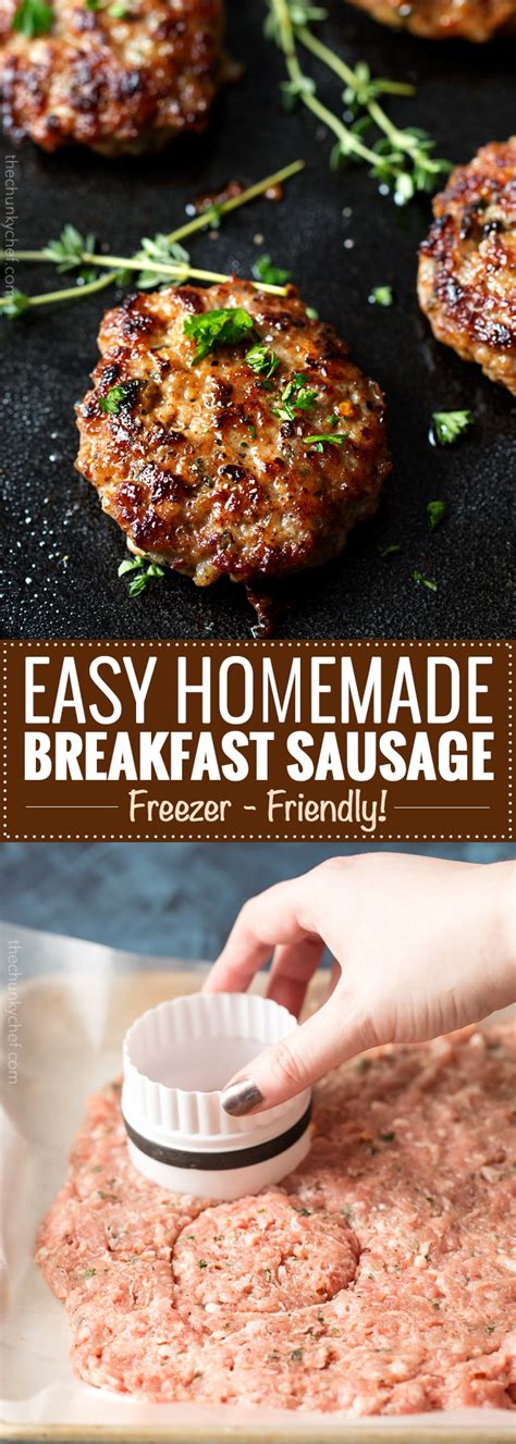 Homemade Maple Breakfast Sausage - The Chunky Chef