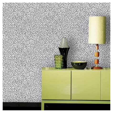 Speckled Dot Peel & Stick Wallpaper Black - Opalhouse™ | Peel and stick wallpaper, Removable ...