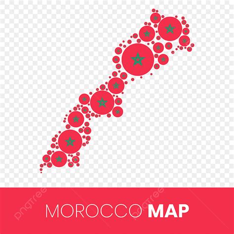 Morocco Flag Vector Hd Images, Morocco Map Filled With Flag Shaped ...