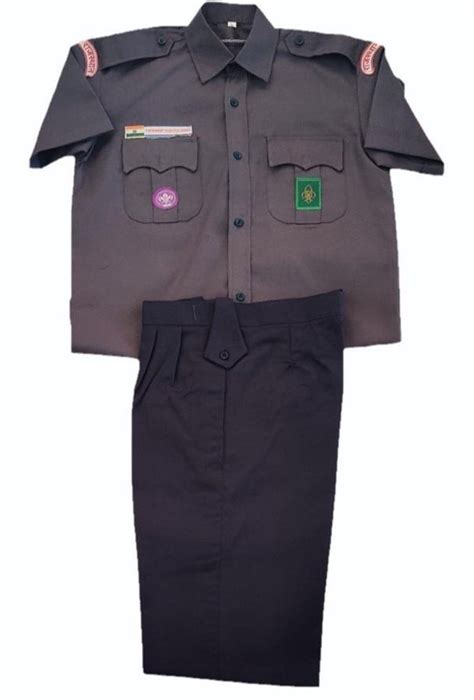 Grey And Black ( Base Color) Men Scout Guide Uniform, Size: Medium at ...