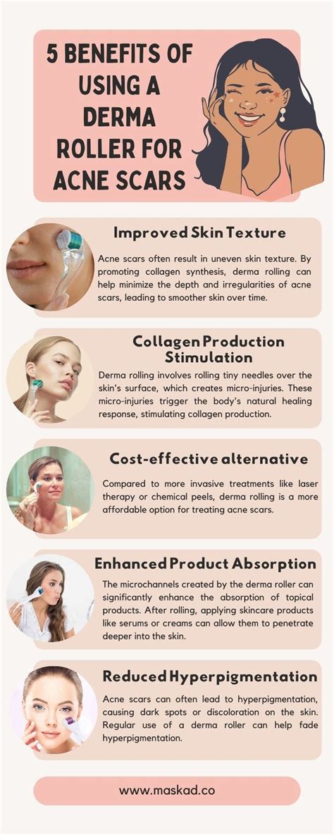 5 Benefits of Using a Derma Roller for Acne Scars - Best Anti Aging Serum - Maskad - Medium