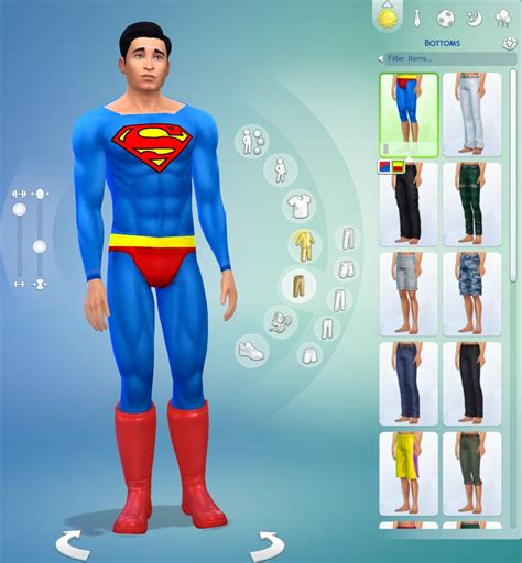 Mod The Sims - Sims 4 Superman Outfit