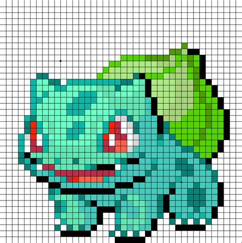 dit was mijn 2e pixel art het is de pokemon bulbasaur | Pokemon cross ...