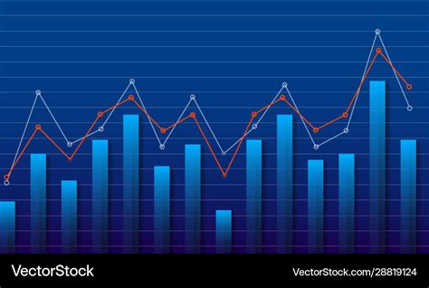 Gradient chart design background Royalty Free Vector Image