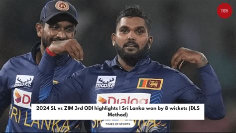 2024 SL vs ZIM 3rd ODI highlights | Sri Lanka won by 8 wickets (DLS Method)