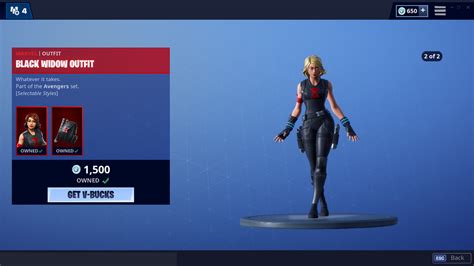 Avengers: Endgame skins come to Fortnite, starting with Black Widow ...