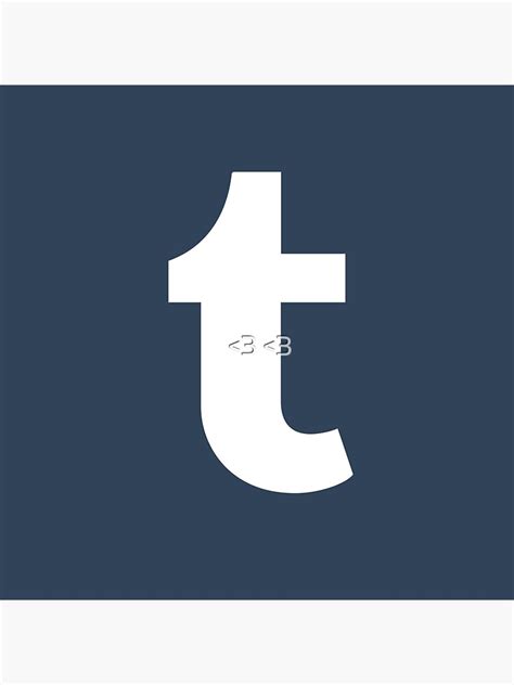 "Tumblr logo" Sticker for Sale by arnaaz | Redbubble