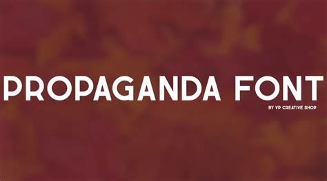 Propaganda font free download