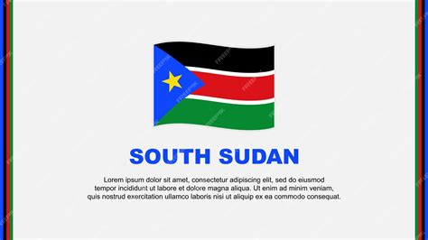 Premium Vector | South Sudan Flag Abstract Background Design Template ...