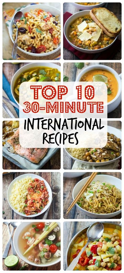 Top 10 (Dertig Minuten!) Internationale Recepten | Blogging Place