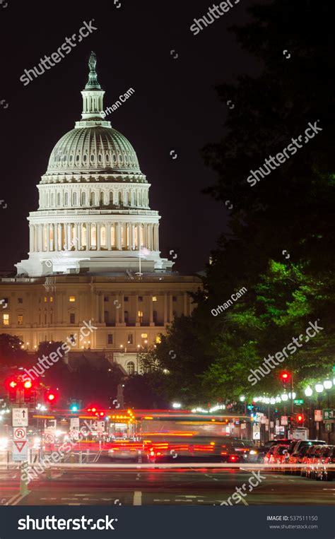 United States Capitol Building Night Seen Stock Photo 537511150 ...