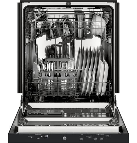 GE - GDT226SGLBB - GE® ADA Compliant Stainless Steel Interior Dishwasher with Sanitize Cycle ...